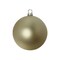 Whitehurst Matte Finish Glass Christmas Ball Ornaments - 2.75" (70mm) - Gold - 12ct